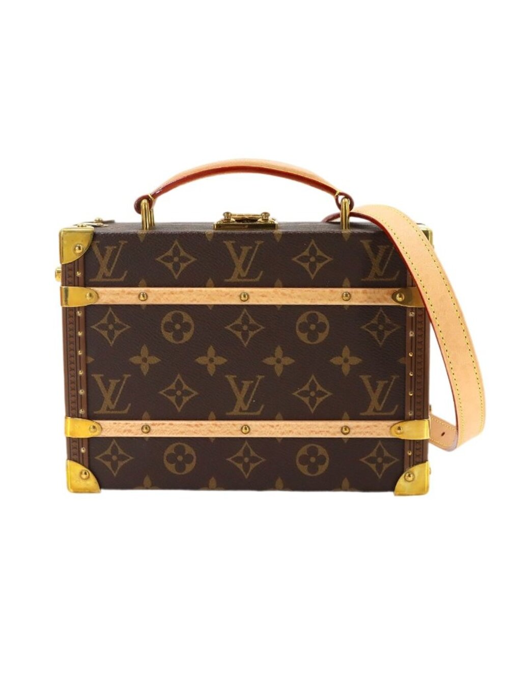 Louis Vuitton Handle Trunk 2-Way Bag Monogram Brown